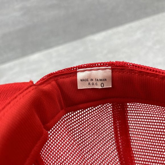 Vintage SUPERBOWL XXIII Trucker Hat Ball Cap Adjustable SNAPBACK Red Mesh Back - Picture 9 of 10